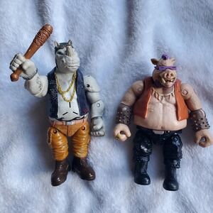 Teenage Mutant Ninja Turtles Action Figure Bebop Rocksteady TMNT Lot 2015